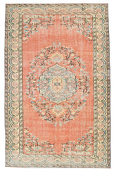 Hand-Knotted Turkish Vintage Rug 5'11