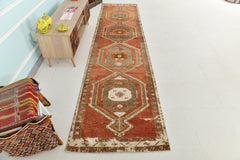 Turkish Vintage Runner Rug 2'12