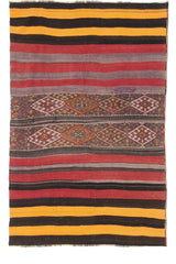 Vintage Anatolian Kilim 3'8